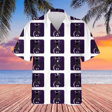 Discover Funny Epic Ninja Sock Monkey Illustration Hawaiian Shirts