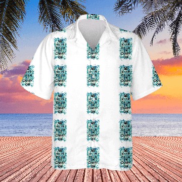 Discover Keep Calm and Carry On Grunge Wallpaper Damask Hawaiian Shirts
