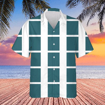 Discover Peacock Blue (Dark Teal or Deep Aqua) Solid Color Hawaiian Shirts