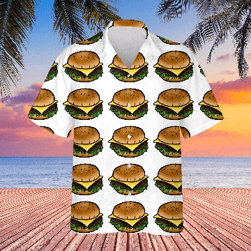 Discover Classic Cheeseburger Women’s 3/4 Sleeve Hawaiian Shirts