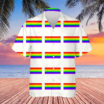 Discover Rainbow Gay Pride Royal Blue Sleeveless Sleeveless Hawaiians