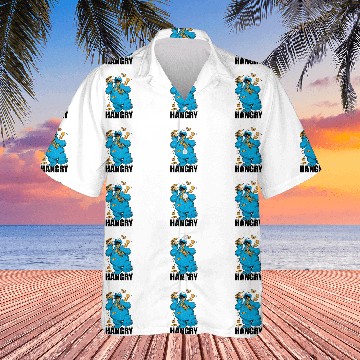 Discover Retro Cookie Monster | Hangry Hawaiian Shirts