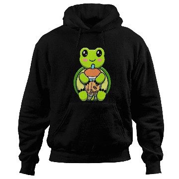 Discover Bubble Milk Tea Turtle Cute Turtle Drinking Boba Milk Tea 1 Hoodies