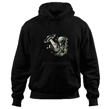 Discover Intergalactic Coffee Alien Coffee Grunge Art Hoodies