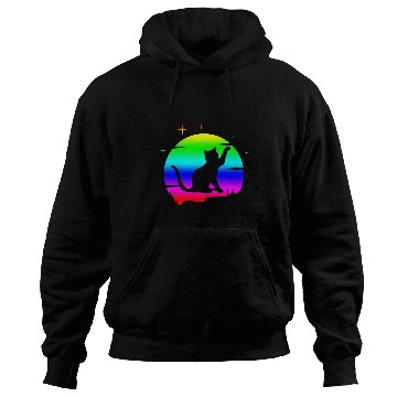 Discover Cat Black Moon Pet Meow Kitty Hoodies