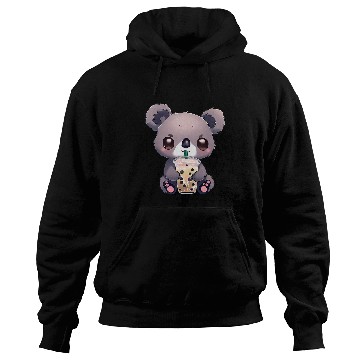 Discover Cute Koala Boba Milk Tea Boy Girl Funny 2 Hoodies