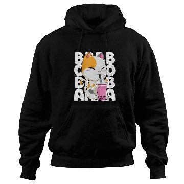 Discover Bubble Tea Cat Boba Tea Kitten Anime Kawaii Milk Tea Drink Hoodies