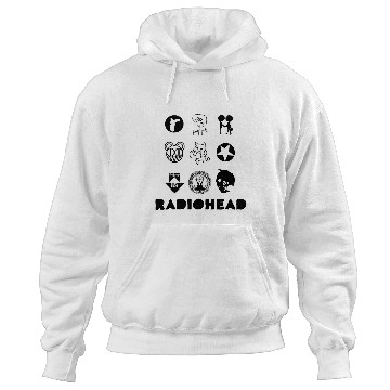 Discover Radiohead Black Icon Hoodies