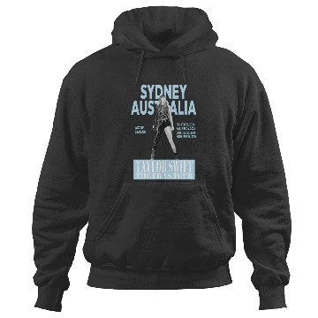 Discover Swift Eras Tour - Sydney, Australia - Light Blue Active Hoodies