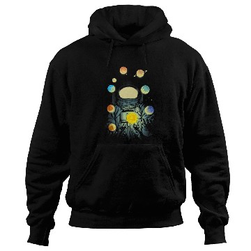 Discover Astronauts Juggling Planets Outer Space Stars Man Funny Hoodies