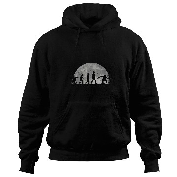 Discover Skiing Ski Evolution Moon Winter Sports Snowboard Hoodies