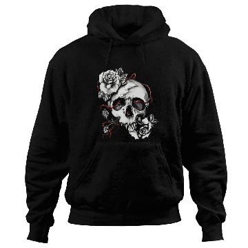 Discover Skull And Roses Premium Hoodies