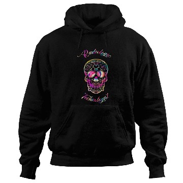 Discover Radiologic Technologist Sugar Skull Skeleton Head Rad Tech Hoodies