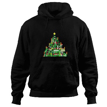 Discover Book Lover Christmas Tree Reading Nerd 1 Hoodies