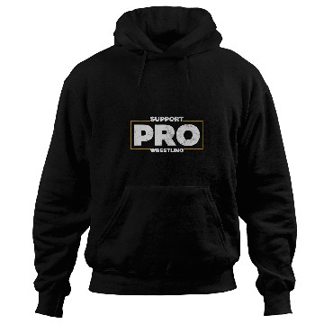 Discover Support Pro Wrestling Smark Fan Distressed Logo Hoodies