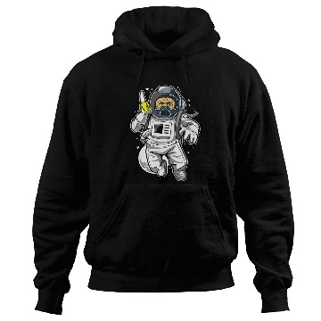 Discover Astronauts Chimpazee astronaut with banana Hoodies