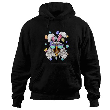 Discover Bald Eagle Easter Bunny Ears Funny Easter Eggs Hunting Hoodies