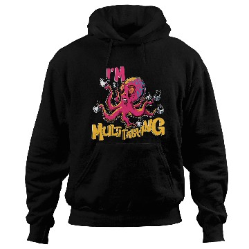 Discover CF Coffee Funny Coffee Multitasking Squid Octopus Hoodies