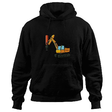 Discover Pile Driver construction site machine Construction workers Hoodies