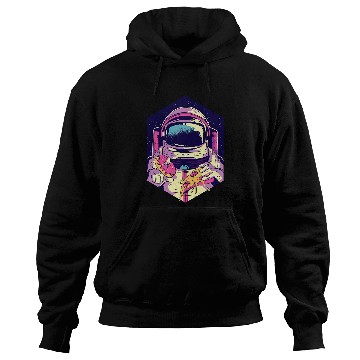 Discover Astronauts Loves Pizza Space Science Astronomy Apparel Hoodies