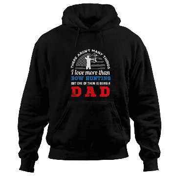 Discover Bow hunting US flag and funny DAD creative artwork Hoodies