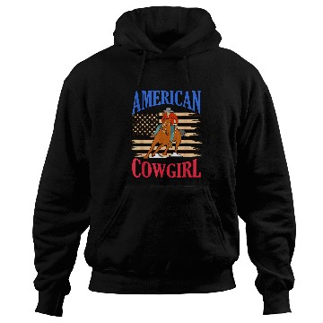 Discover American Cowgirls Barrel Racing Horse Racer Horses Graphic Hoodies