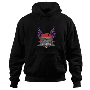 Discover Funny Bear Sakura Tree Panda Bear Japanese Temple Cherry Flower Tree Cute Bears Hoodies