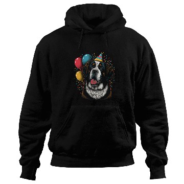 Discover Dog Saint Bernard Celebration Event Birthday Party Saint Bernard Hoodies