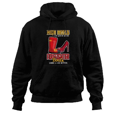 Discover Fireman Firefighter High heels looks good on me but firefighter boots Firemen Hoodies