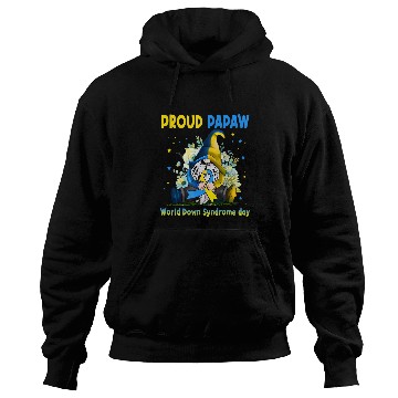 Discover Family Gnome Proud Papaw Down Syndromes Awareness T21 Hoodies