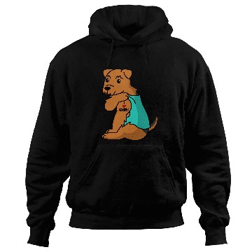 Discover Dog Airedale Terrier I Love Grandma Tattoo Airedale Terrier Dog Hoodies