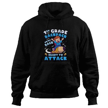 Discover Back To School Boy 1st Grade First Day of School Hoodies