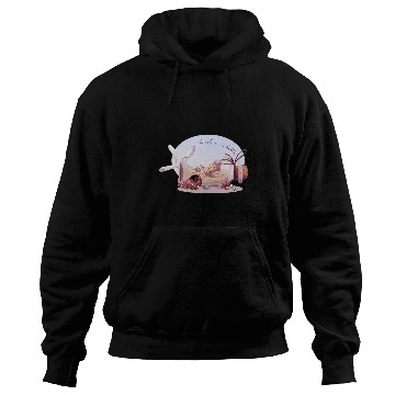 Discover Bottle with sand and seashells illustration Hoodies