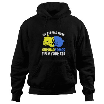 Discover Blue Yellow Ribbon Animal Cute Bear Down Syndromes Awareness Hoodies