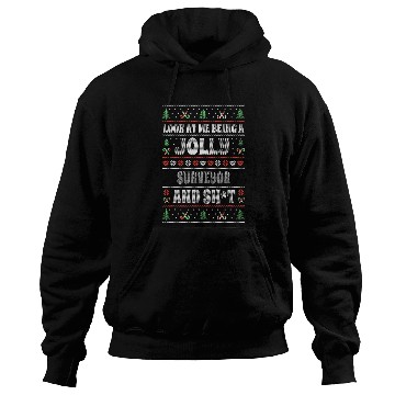 Discover Funny Surveyor Ugly Christmas Design xmass Themed Hoodies