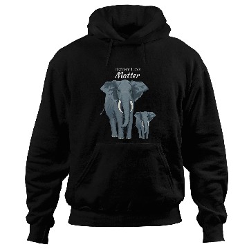 Discover Elephant Lives Endangered Species Art Hoodies