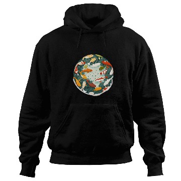 Discover Charm and Sweetness Kawaii Japan Koi Fish Spirit of Japan Hoodies
