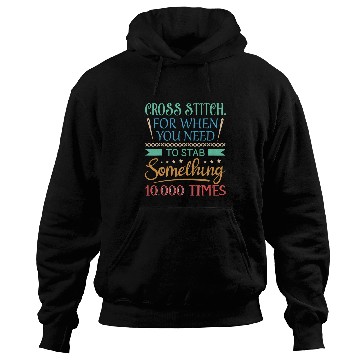 Discover Sewing Machine Funny Cross Stitch CrossStitch Sewing Stab Hoodies