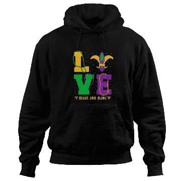 Discover Beads Bling Love Fat Tuesday Hoodies