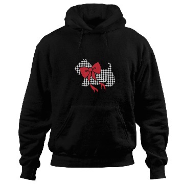 Discover Dog Scottish Terrier Christmas Houndstooth Scottish Terrier Hoodies