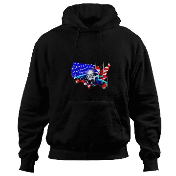 Discover Skydiving Gift American Flag Skydiving Skydiver Gift Hoodies