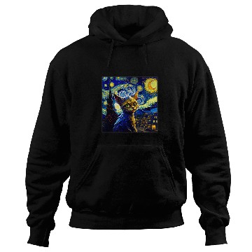 Discover Surrealism Starry Night Gremlin Hoodies