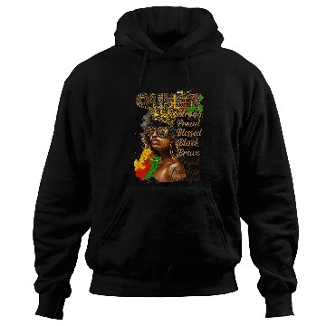 Discover Leopard Afro Woman Juneteenth Celebrating 1865 Black Queen Hoodies
