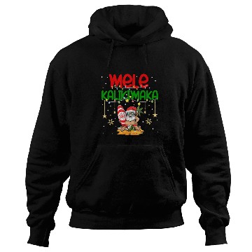 Discover Surf Life Mele Kalikimaka Hawaiian Christmas Santa Surfing Costume Hoodies