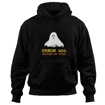 Discover Halloween Error 404 Costume Not Found Hoodies