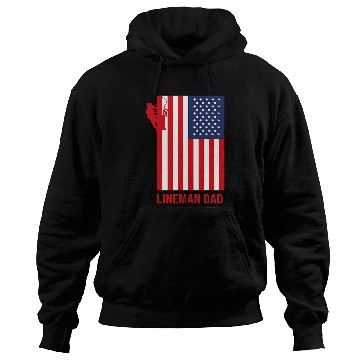 Discover American Flag Lineman Dad Electrical Worker Hoodies