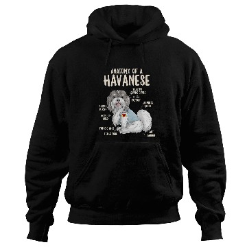 Discover Dog Havanese Anatomy of A Havanese Dog Owner Puppy Funny Cute 3 Hoodies