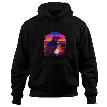 Discover Retro Aesthetic Bald Eagle Hoodies