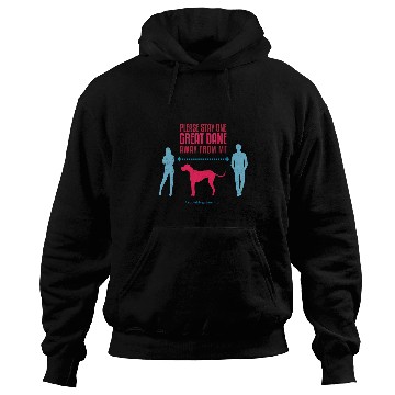 Discover Dog Great Dane Social Distancing Guide Hoodies