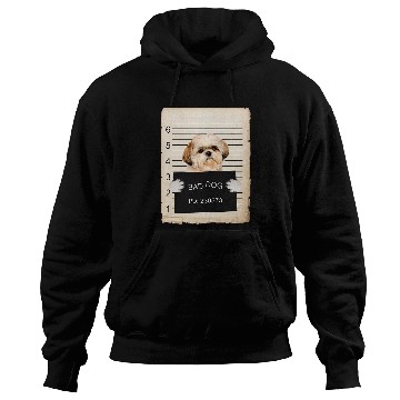 Discover shih tzu Dog mug shot Hoodies